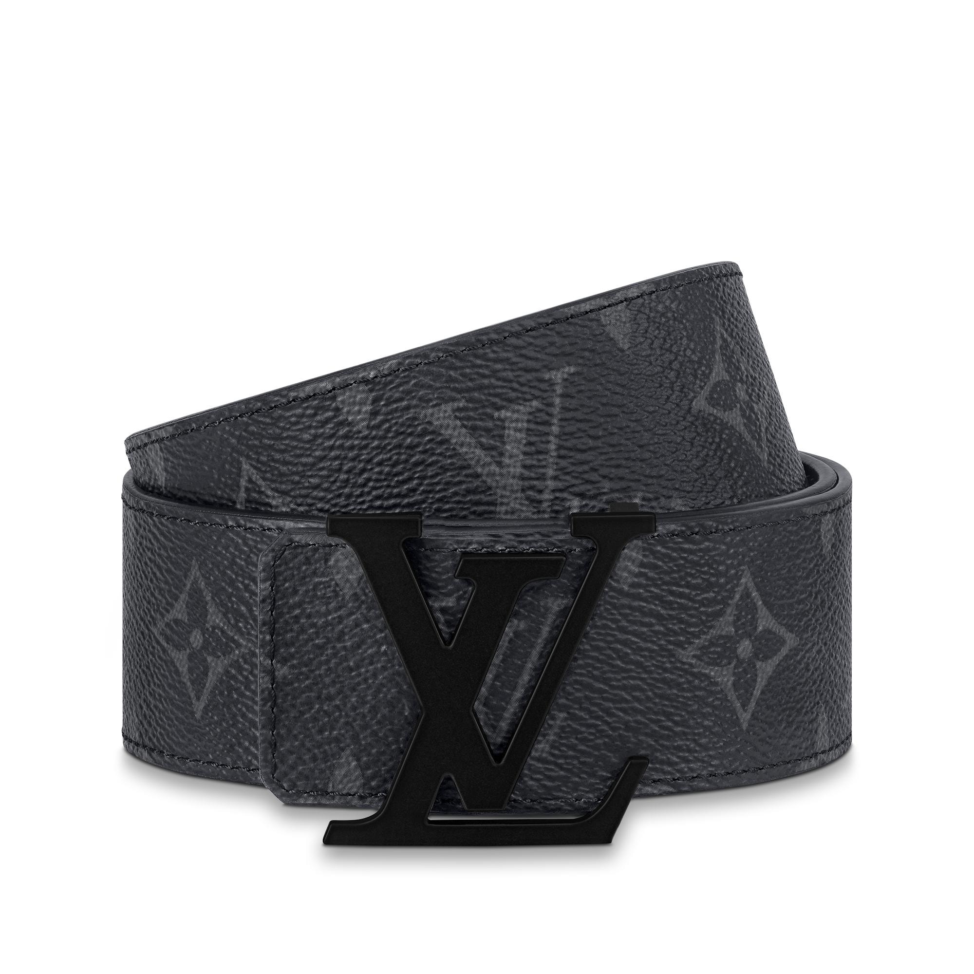 LV INITIALES MATTE BLACK 40 毫米腰带 LVMonogram Eclipse 路易威登LOUIS VUITTON官方线上旗舰店